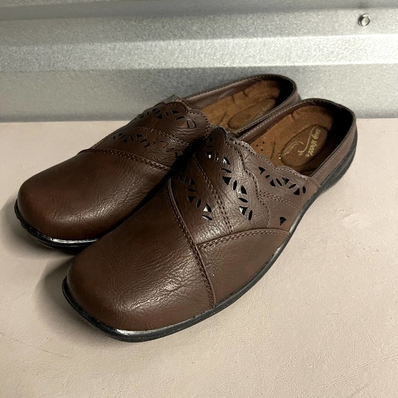Easy Street Women's Tan Forever Mules Slip On Comfort Clogs - Size 8.5 - Picture 1 of 7